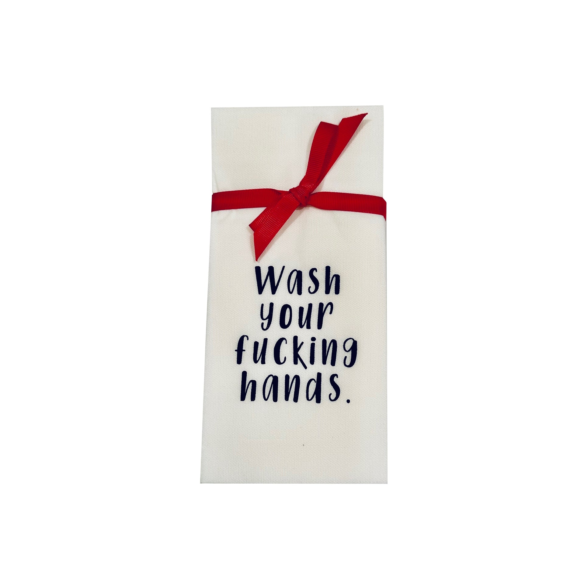 DON'T GIVE IN TO FRUMPY UNDIES Hallmark Linen Hand Towel Hand Wash